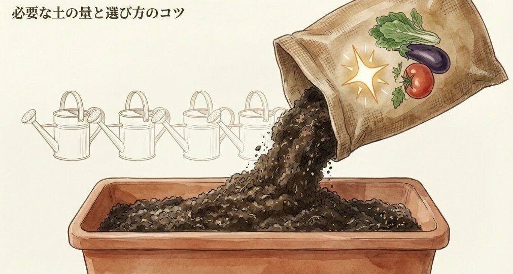 必要な土の量と選び方のコツ