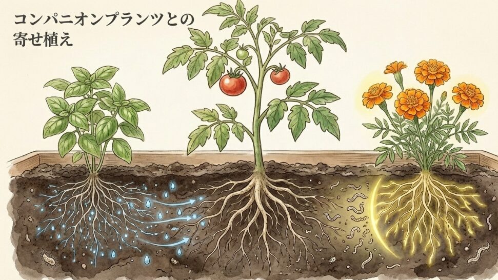 コンパニオンプランツとの寄せ植え