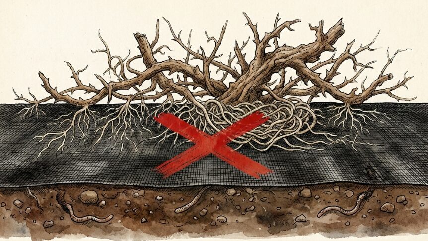 防草シートを併用して後悔した事例