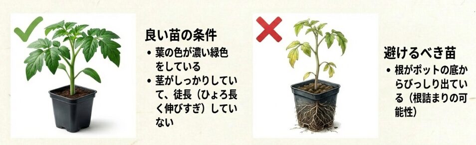 失敗しない苗選びと植え付け