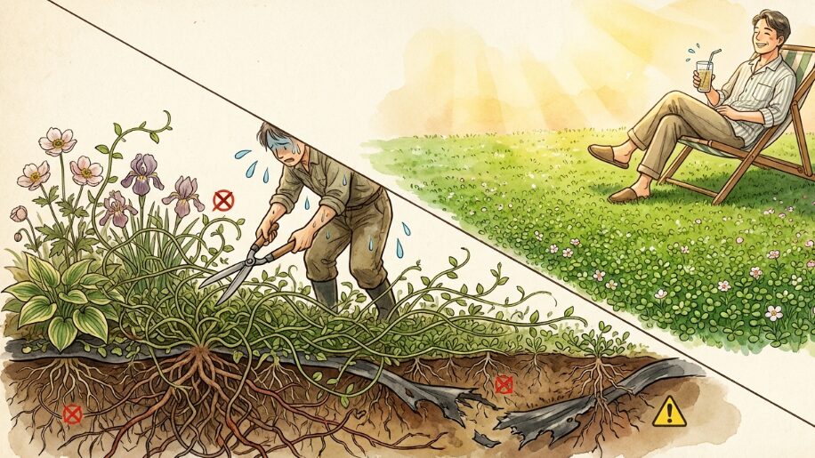 庭の雑草対策にクラピアを植えてはいけない？