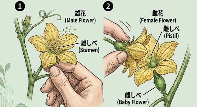 人工授粉で実を確実に大きくする対策