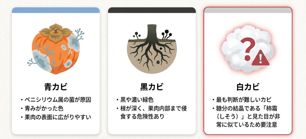 カビが発生する仕組みと種類