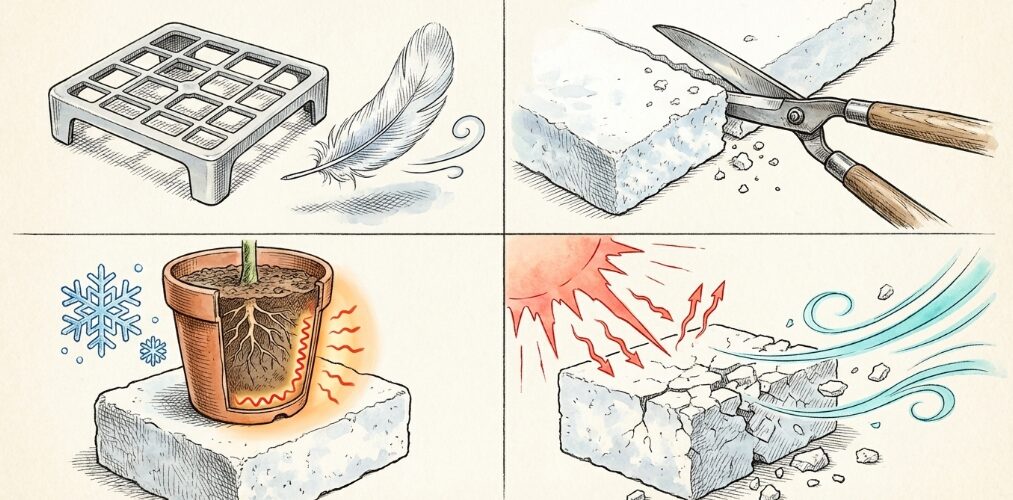 100均や身近な発泡スチロールで代用