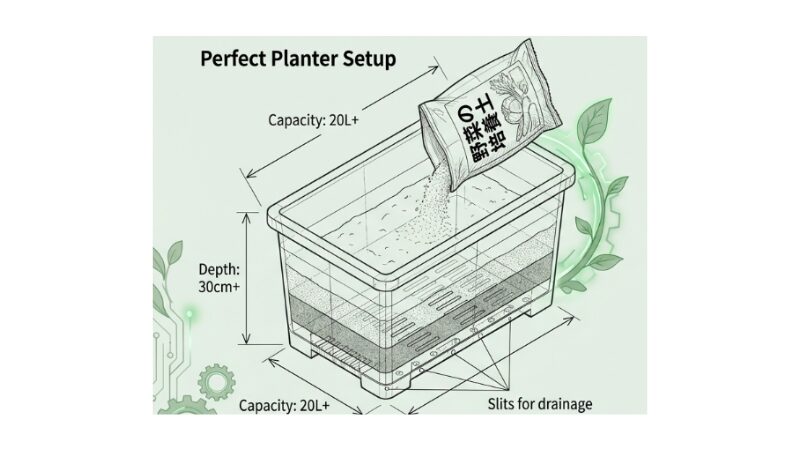 適切な土とプランター選びのポイント