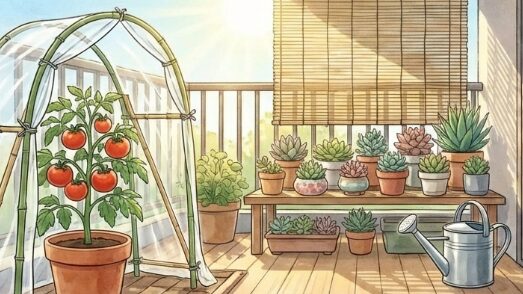 プランターの雨よけを100均で自作するコツ