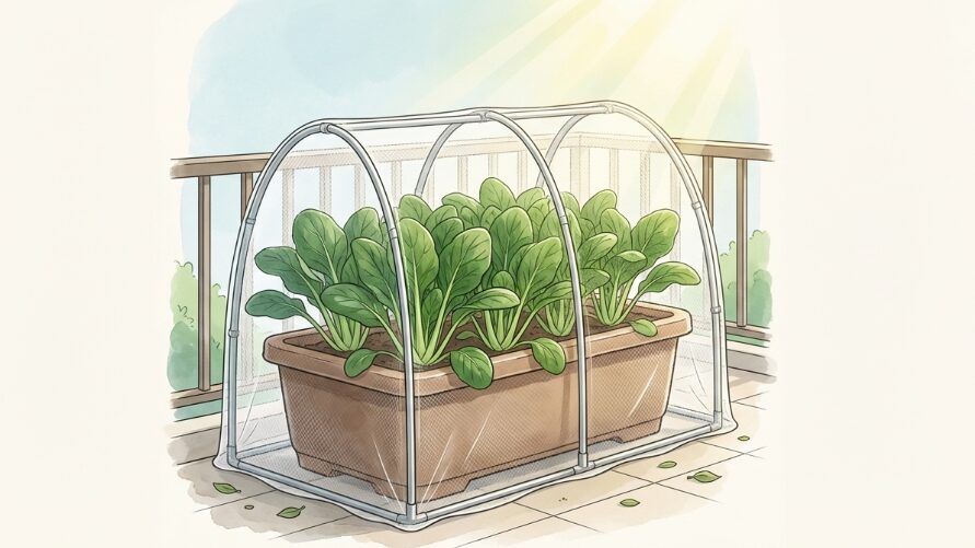 小松菜のプランター栽培！防虫ネットの選び方とかけ方