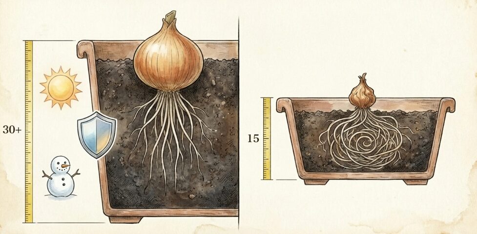 浅型と深型での育ち方の違い