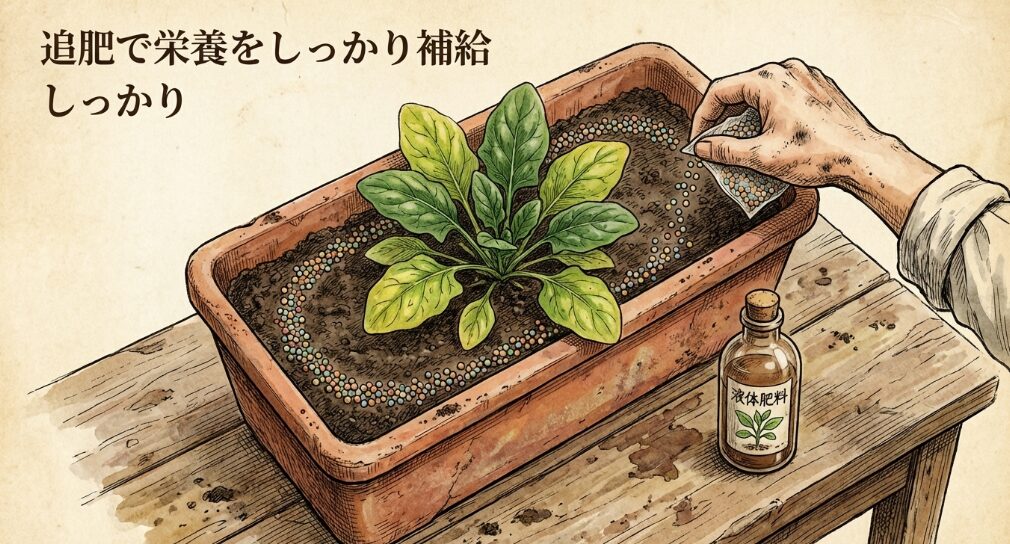 追肥で栄養をしっかり補給