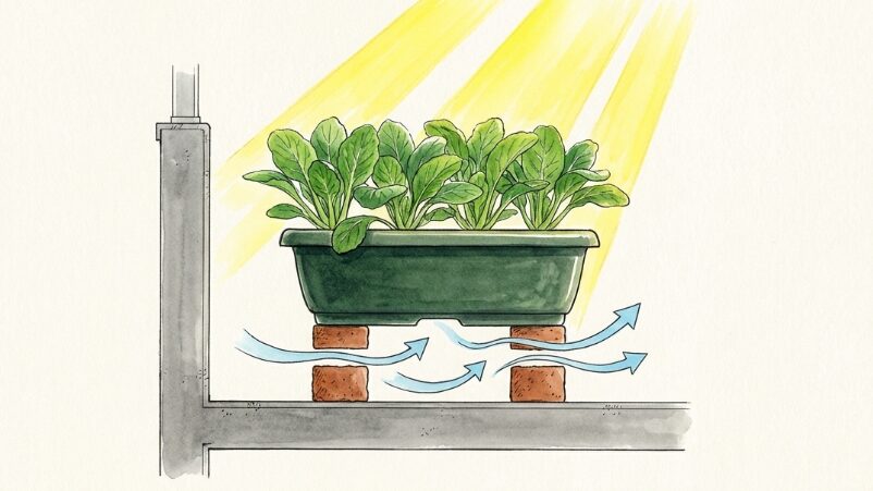 日当たりと置き場所の見直し