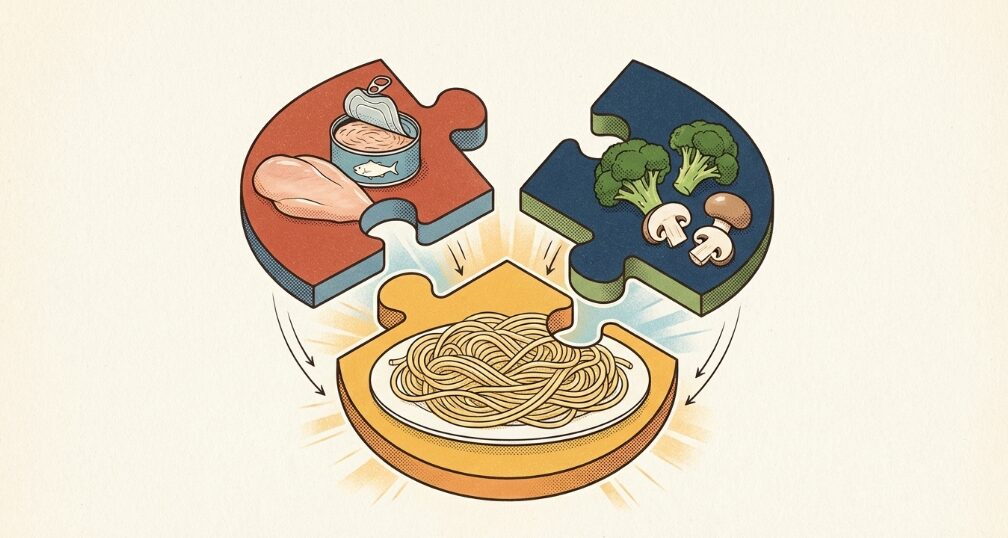 パスタ100gの栄養バランスを高める具材の組み合わせ