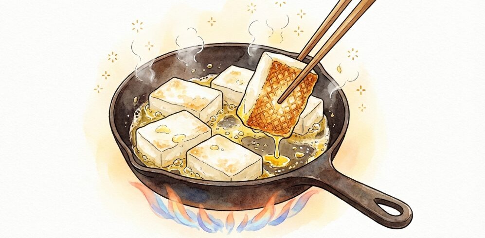 焼いて香ばしさをプラス