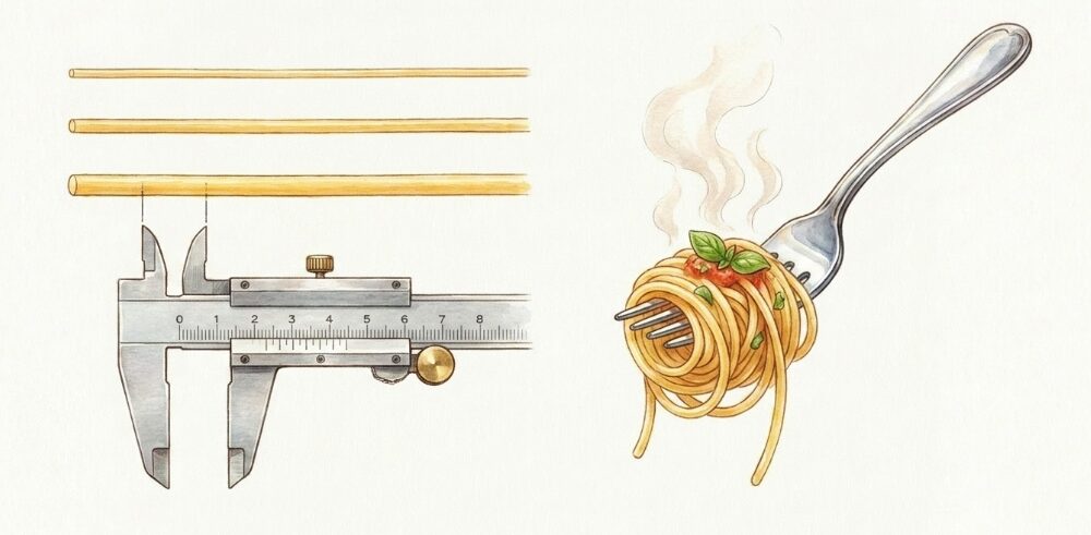 定番のロングパスタ