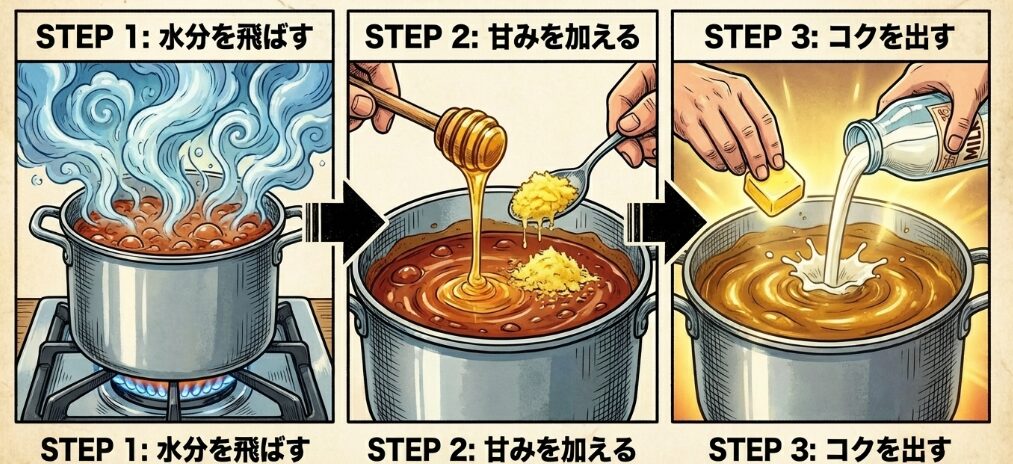 トマト缶を入れすぎた時の簡単な対処法