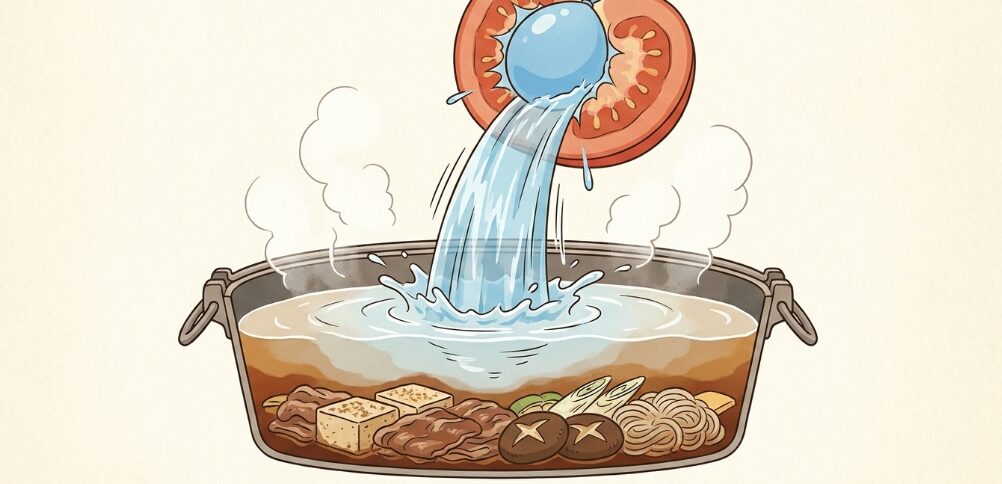 水分で味が薄まってしまう