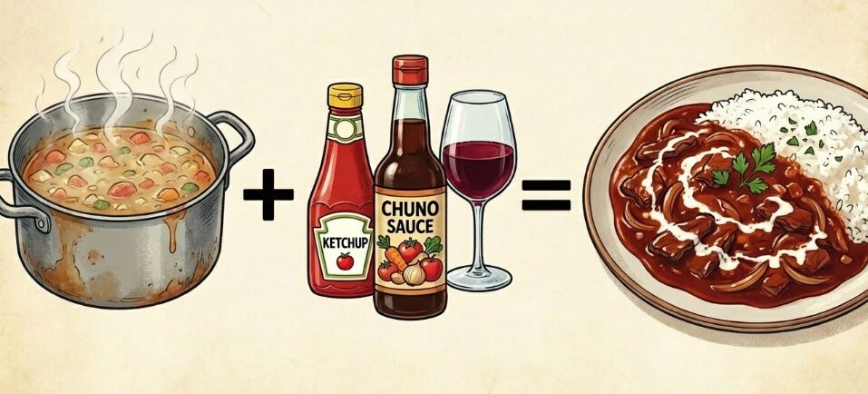 失敗したカレーをハヤシライスにアレンジ