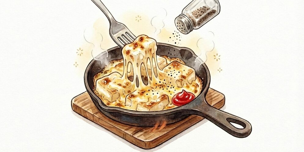 チーズを混ぜて洋風に