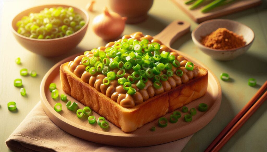 納豆トーストとネギの相性について