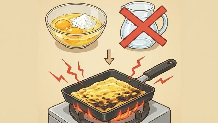 水分の割合が足りない時の失敗例