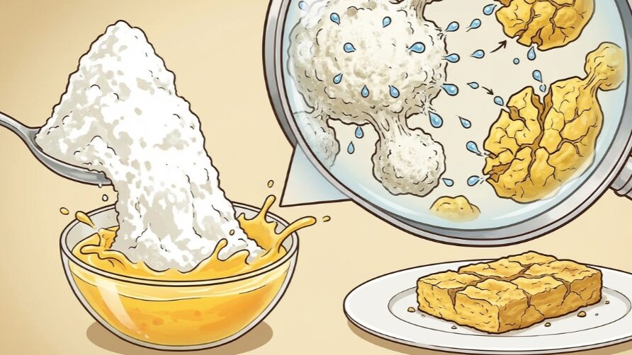 分量が多いと固くパサパサになる原因