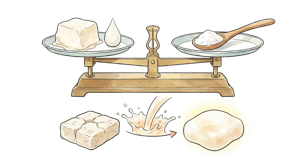 生地が硬いときの対処法