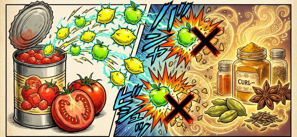 カレーのトマト缶がまずい原因と解決策