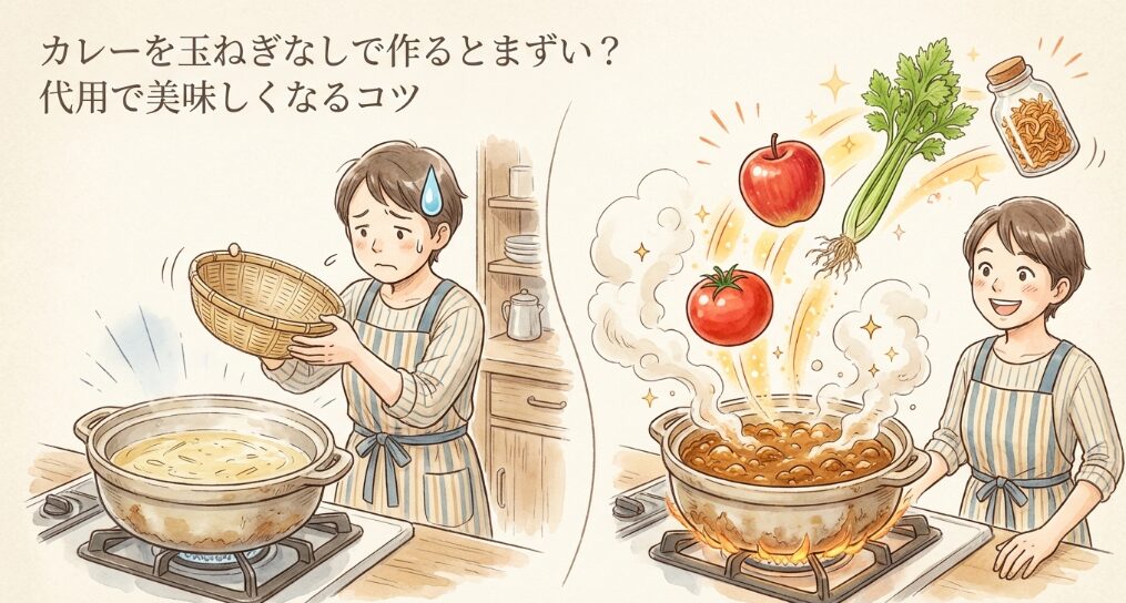 カレーを玉ねぎなしで作るとまずい？