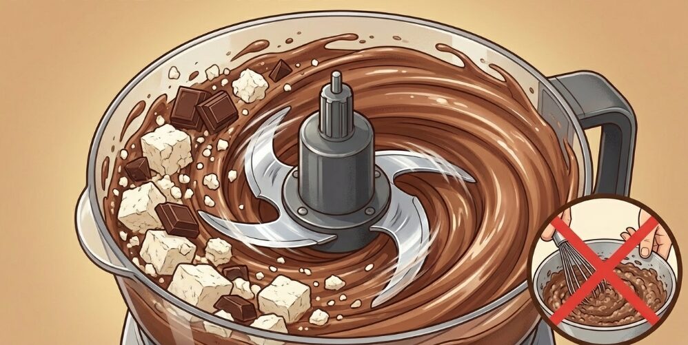 フードプロセッサーで滑らかに