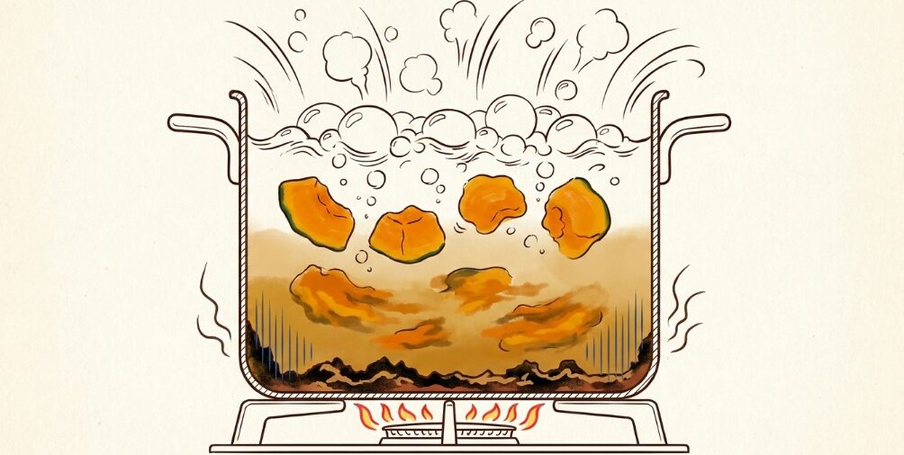 煮崩れてドロドロに溶ける