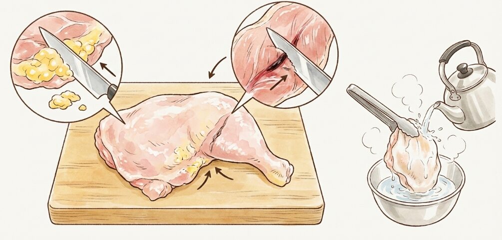 鶏肉の臭みが残ってしまう失敗パターン