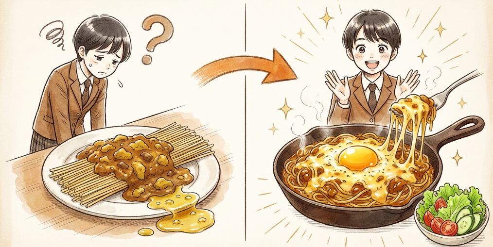 カレーパスタがまずい