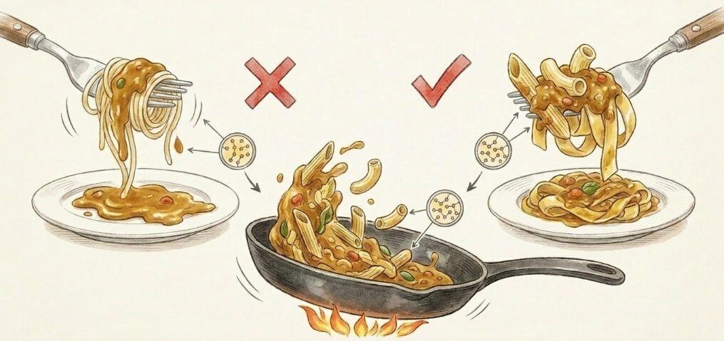 麺とルーが絡まない時の対処法