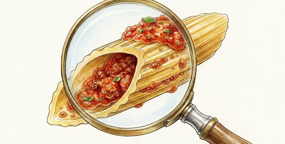 ペンネなどのショートパスタ