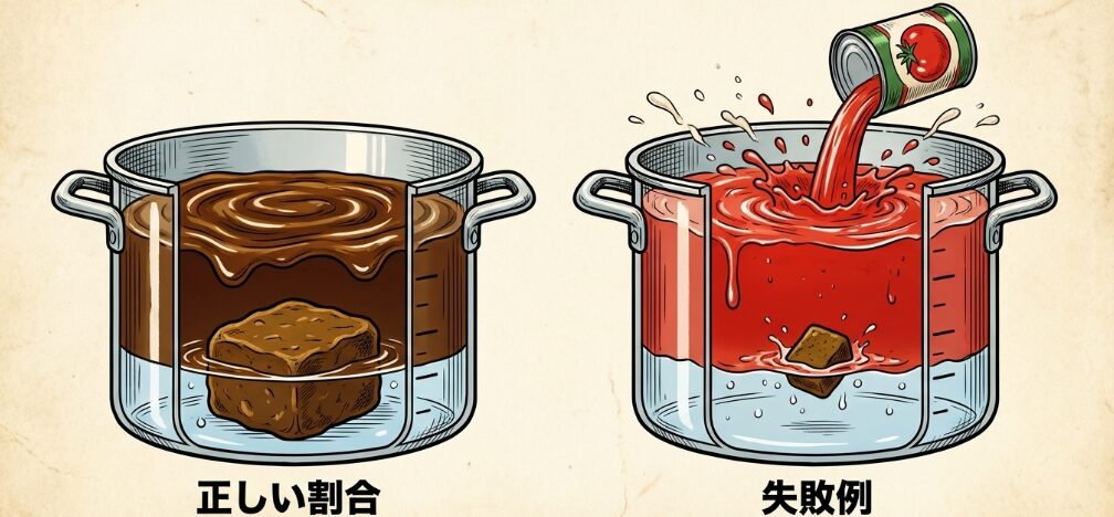 水分量とカレールーの割合の重要性