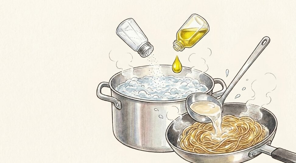 全粒粉パスタをモチモチにする茹で方のコツ