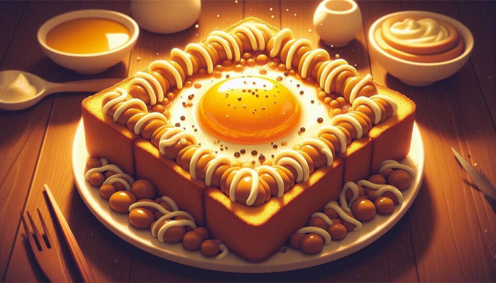 納豆トーストと卵の組み合わせレシピ