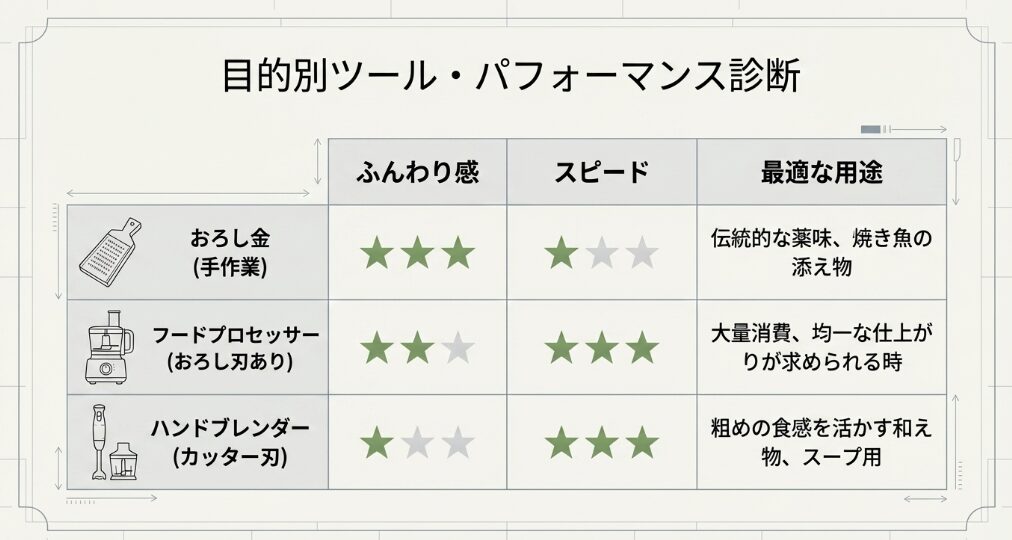 フードプロセッサーとの比較