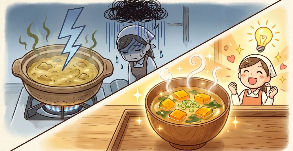 味噌汁にかぼちゃはだめ