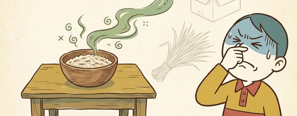 独特な匂いや穀物臭さが気になる