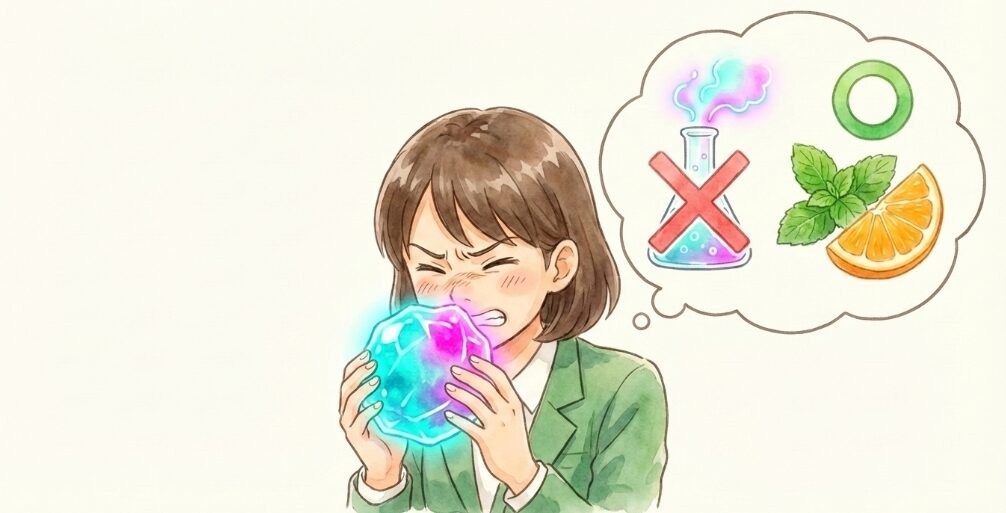 香料や着色料の風味が合わない
