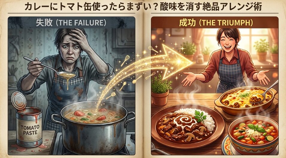 カレーにトマト缶使ったらまずい？