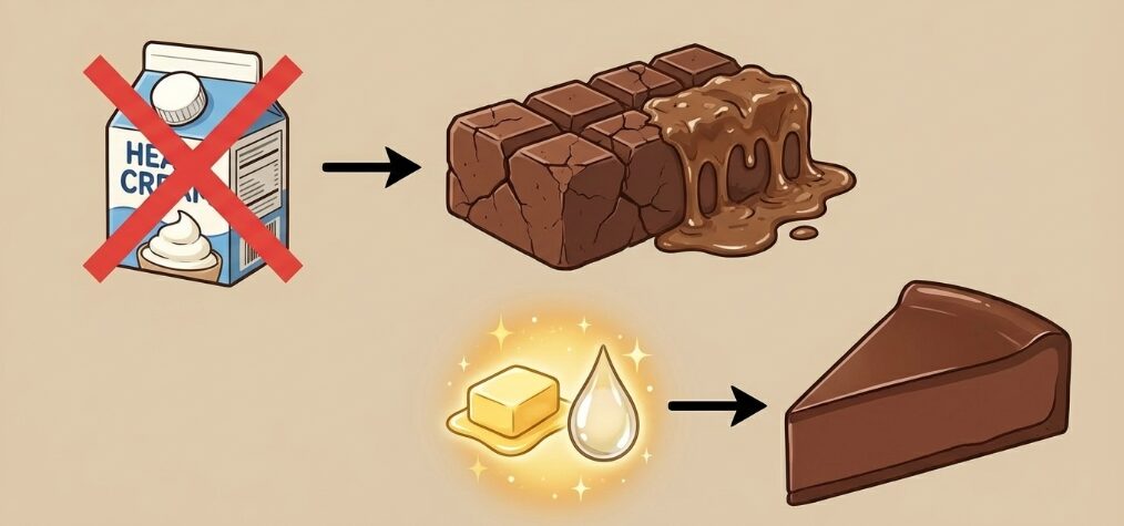 生クリームなしで作る際の注意点