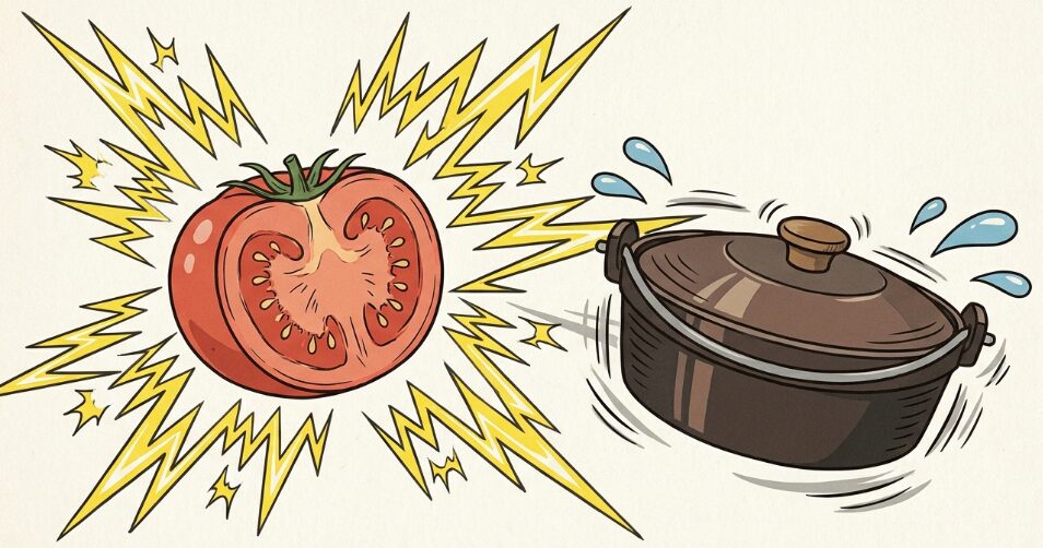 トマトの酸味が強すぎる