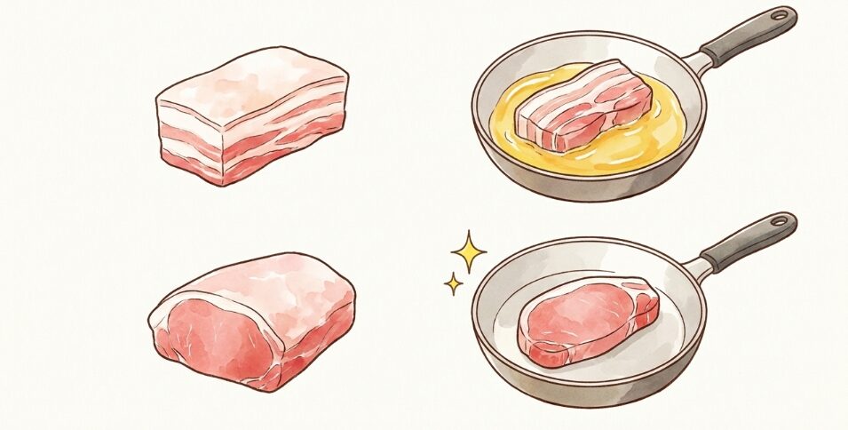 豚肉のさっぱり煮で脂っこくなる原因