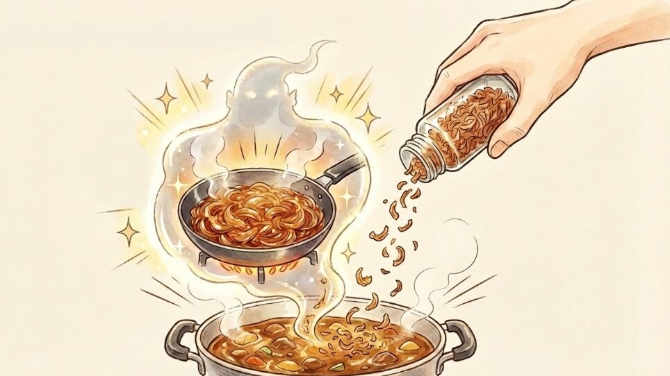 市販のフライドオニオンを活用