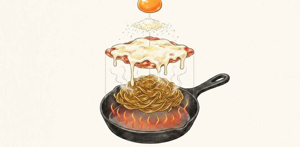 チーズや卵でコクを出す裏技