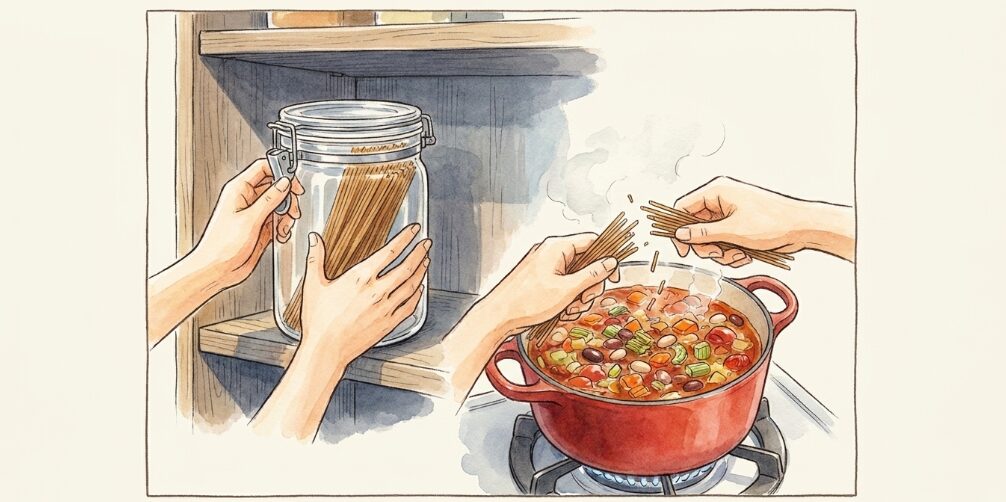 全粒粉パスタの保存方法と使い切りの知恵