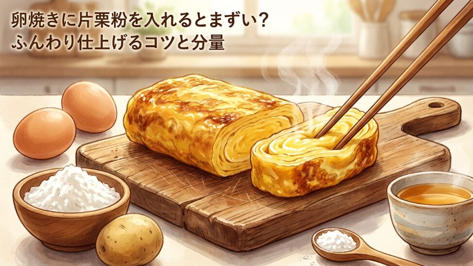 卵焼きに片栗粉を入れるとまずい？