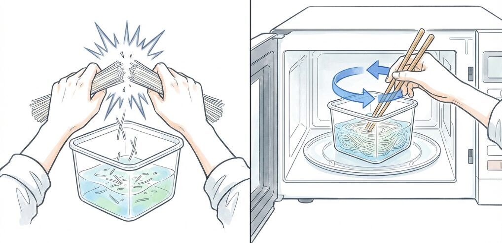 麺がくっつく原因と具体的な解決策