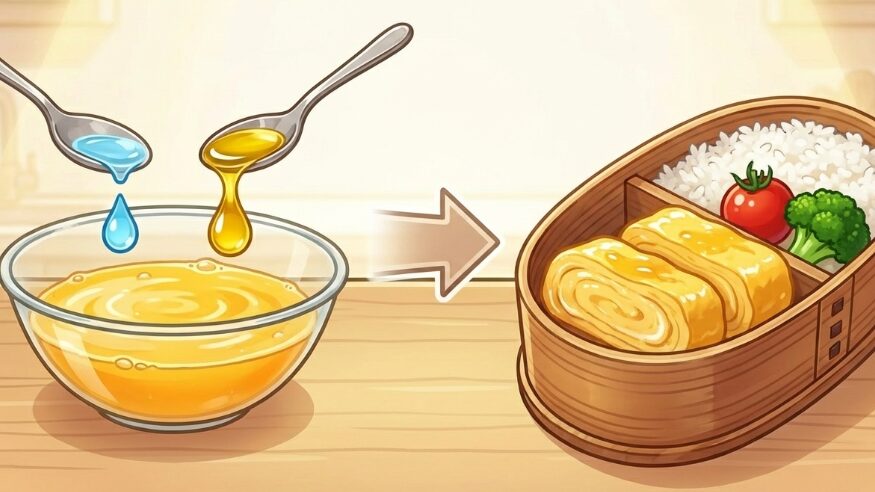 お弁当に入れても固くならない工夫